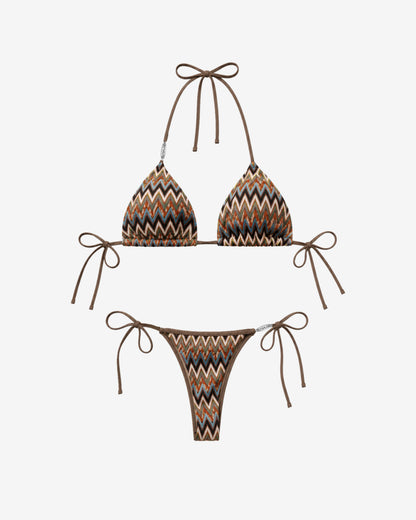 WORDLESS Womans Amalfi Knitted Bikini Set