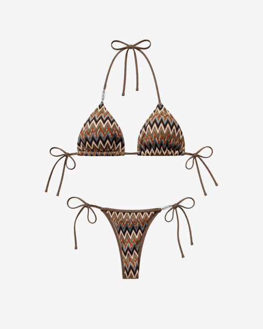 WORDLESS Womans Amalfi Knitted Bikini Set