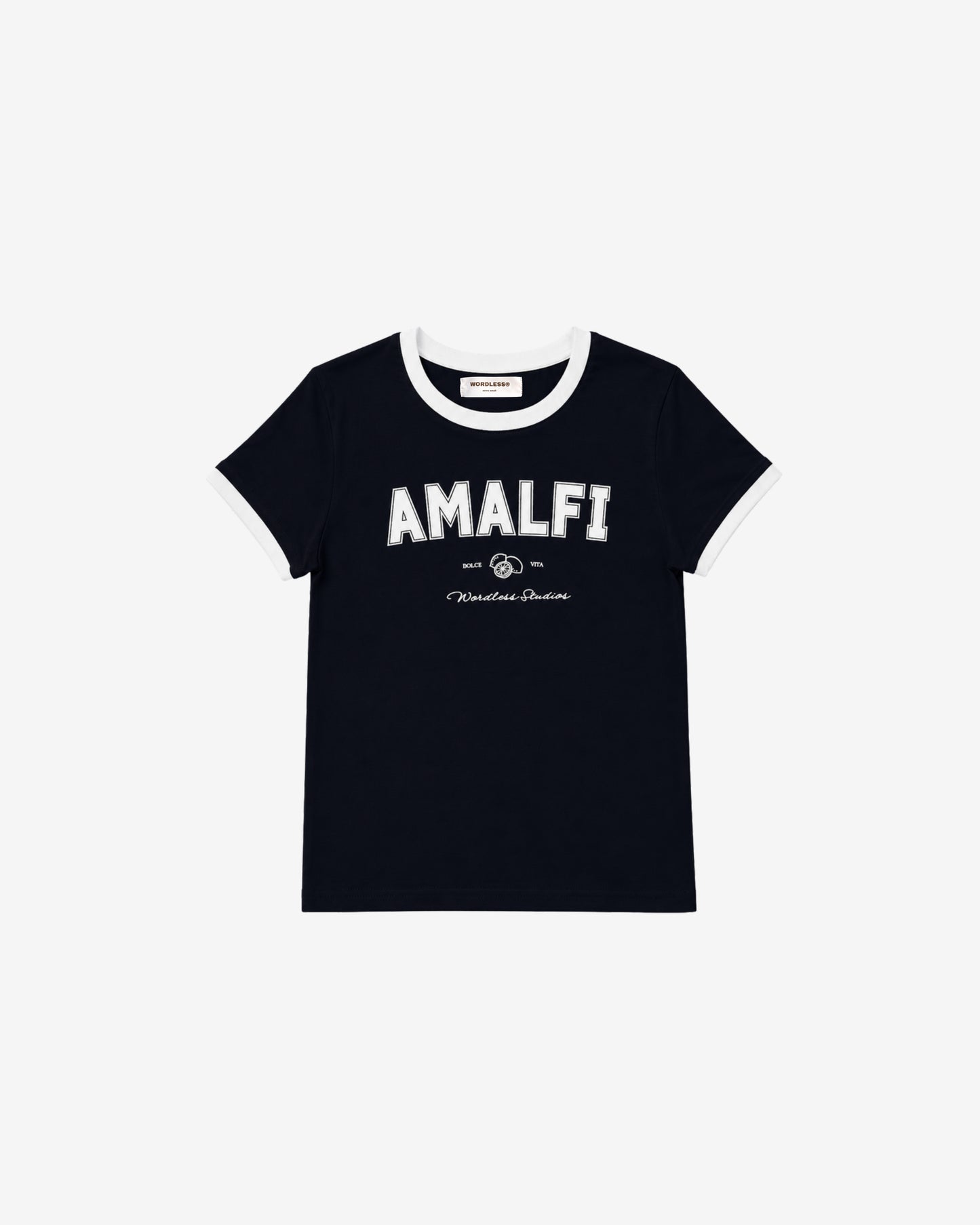 WORDLESS Womans Amalfi Slim Tee 200