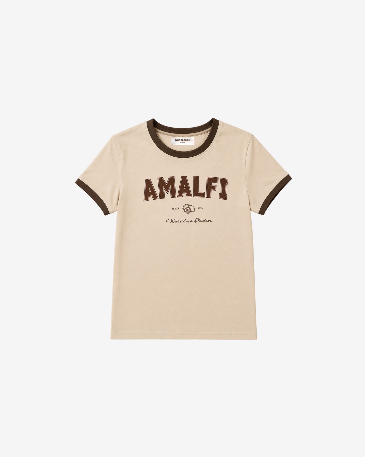 WORDLESS Womans Amalfi Slim Tee 200