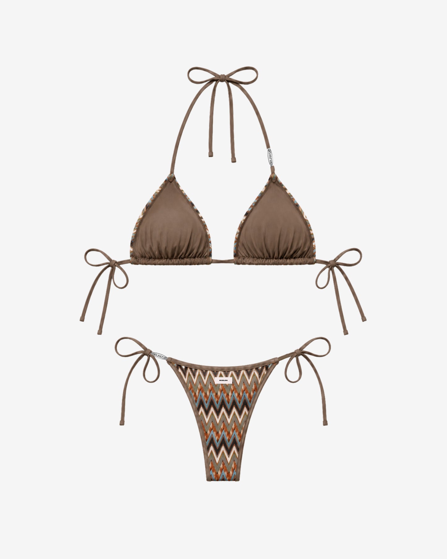 WORDLESS Womans Amalfi Knitted Bikini Set