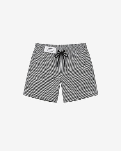 WORDLESS Mens Striped Swimshorts