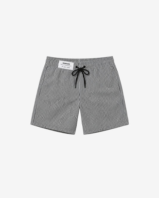 WORDLESS Mens Striped Swimshorts