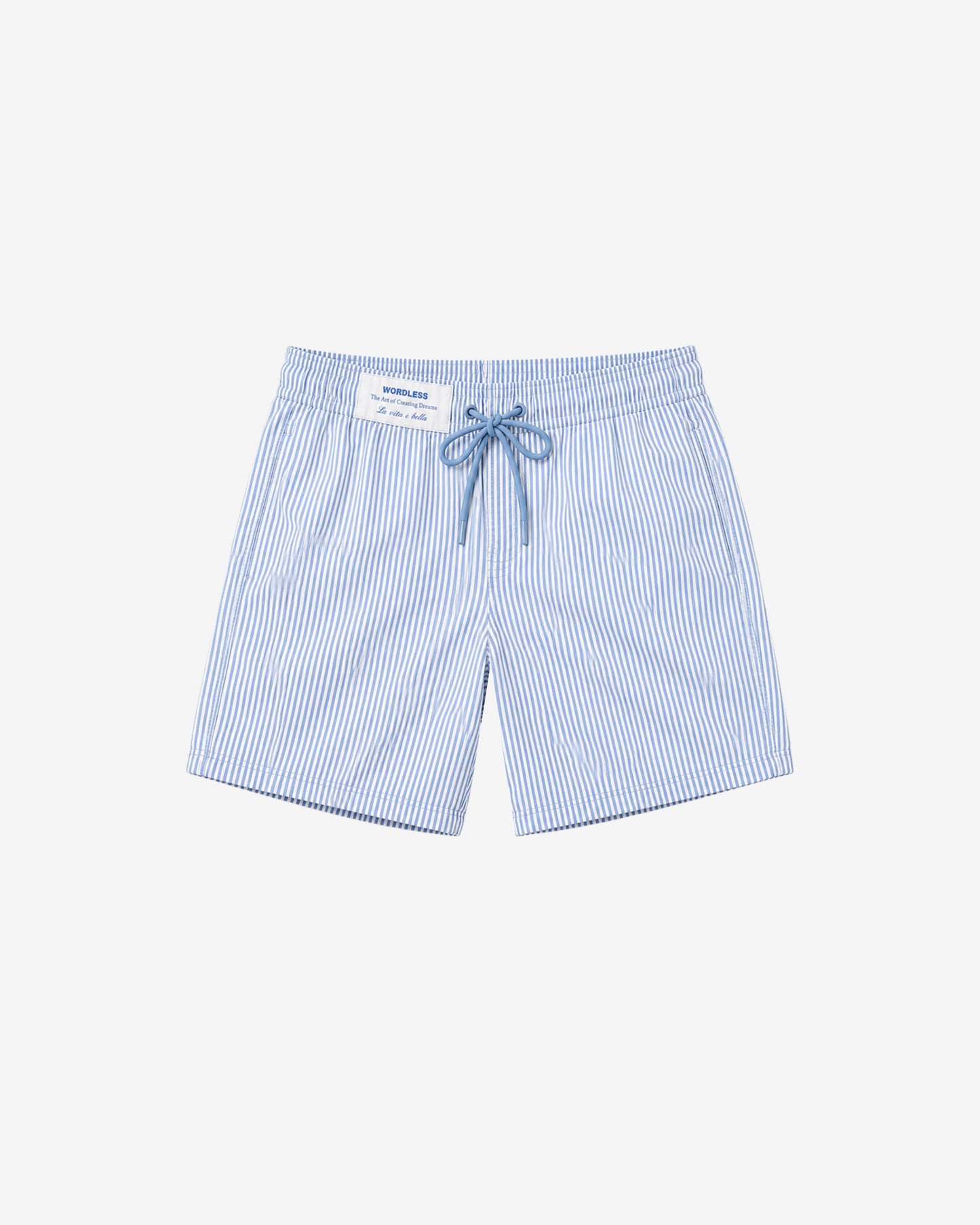 WORDLESS Mens Striped Swimshorts