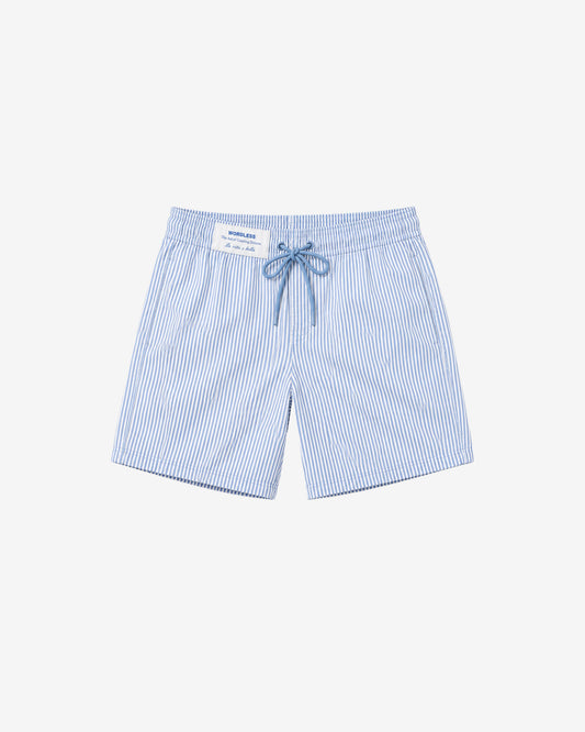 WORDLESS Mens Striped Swimshorts