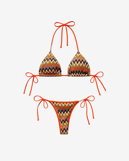 WORDLESS Womans Amalfi Knitted Bikini Set