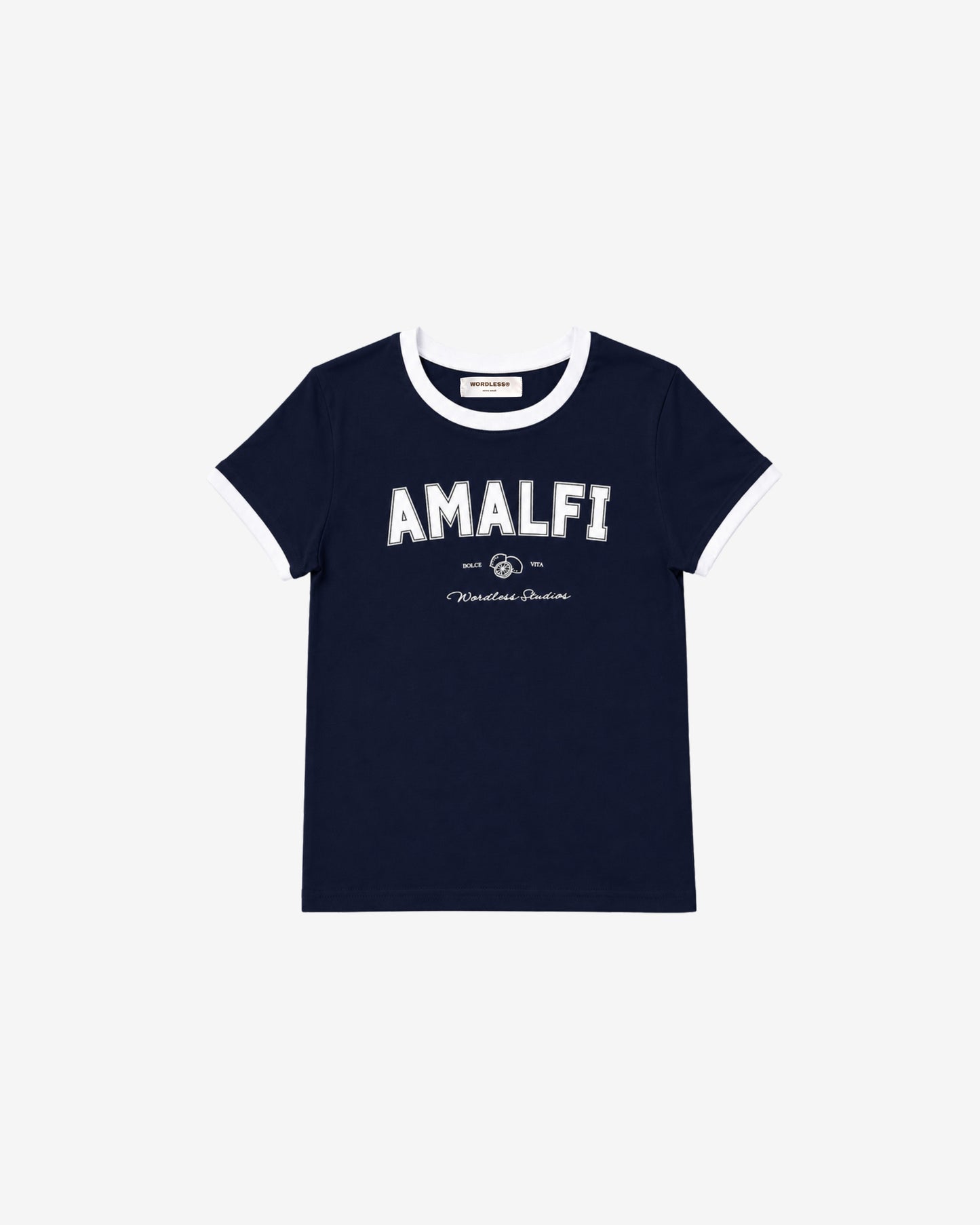 WORDLESS Womans Amalfi Slim Tee 200