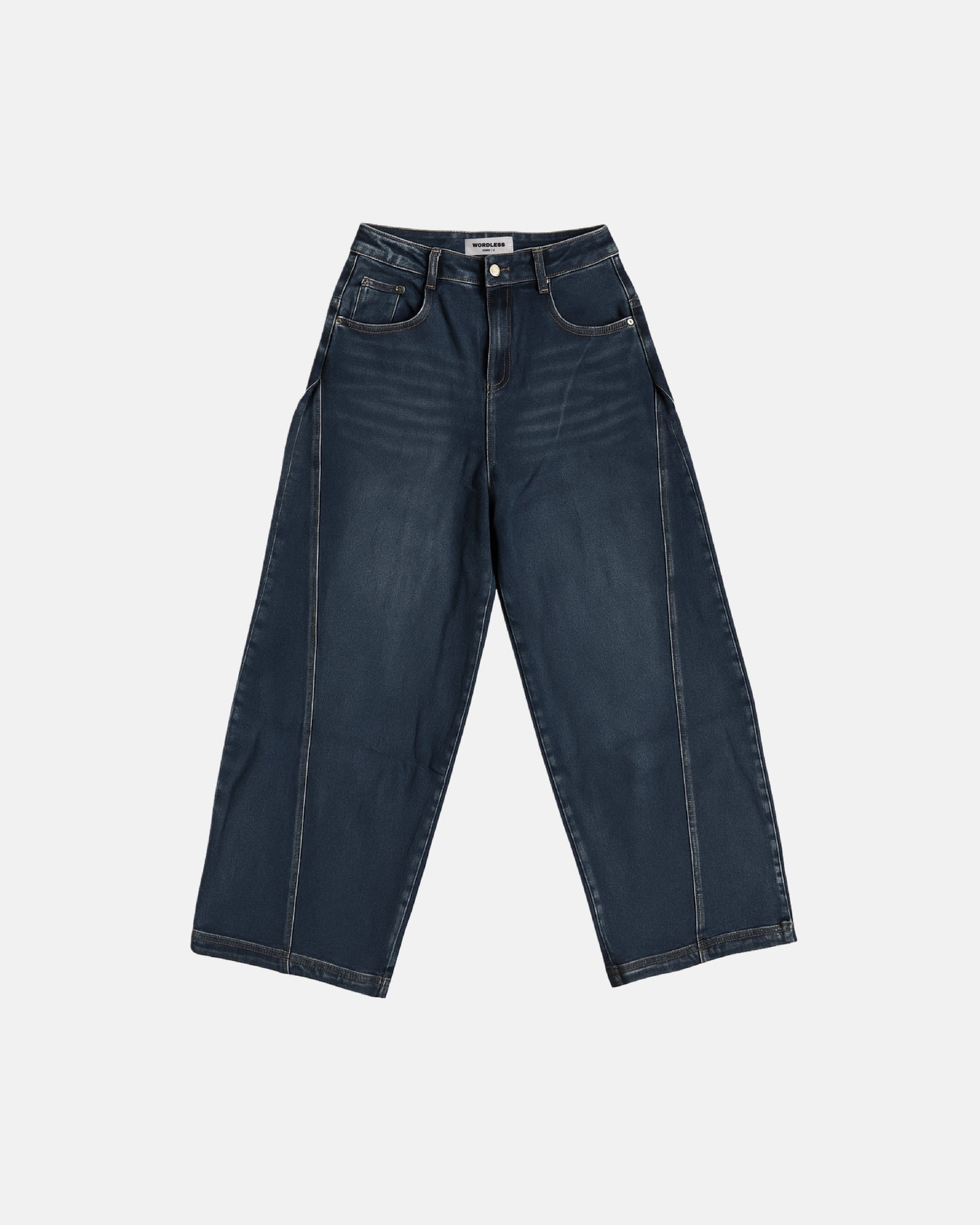 WORDLESS PARIS Women's Stars Denim Baggy Pants