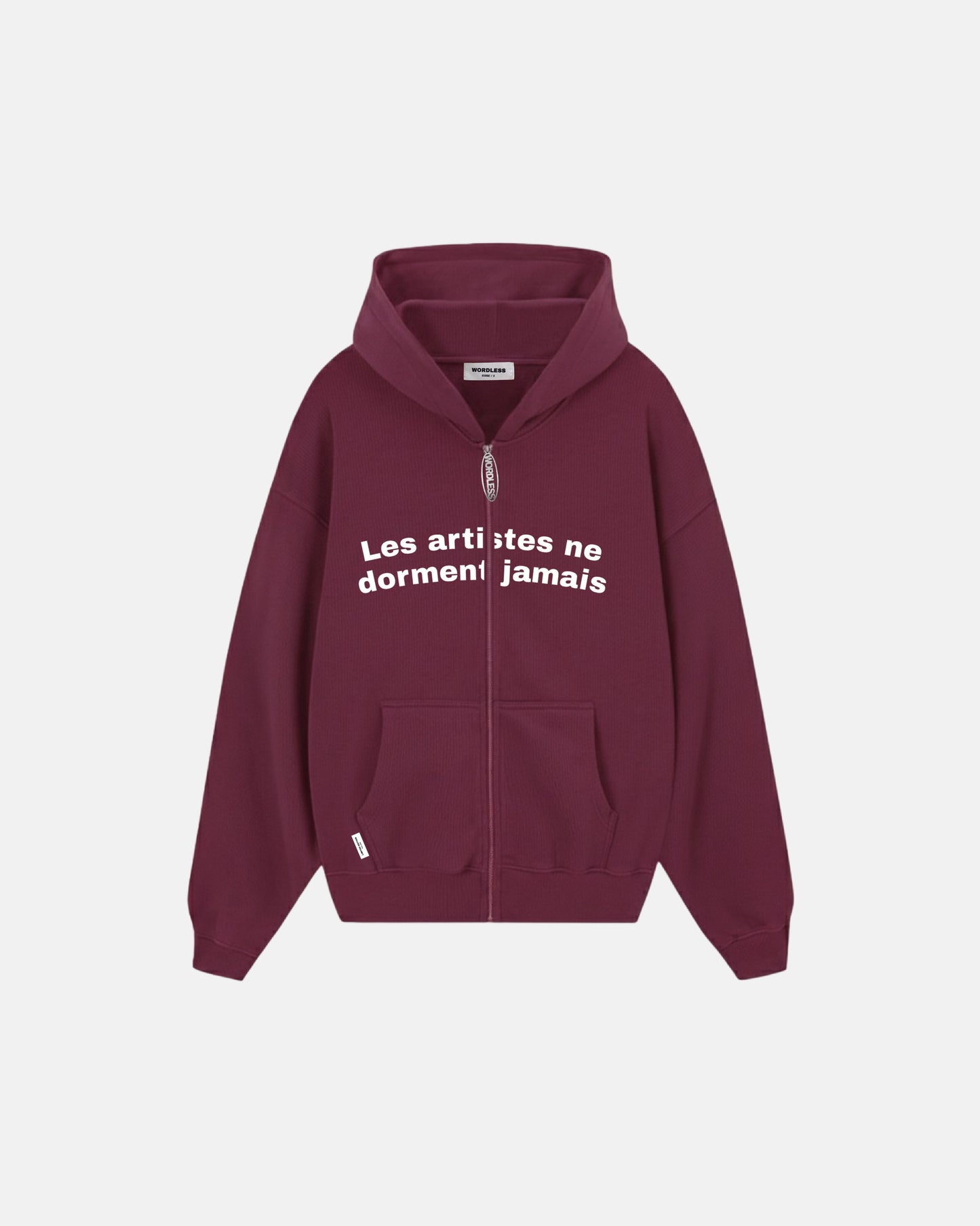 WORDLESS PARIS Les Artistes Oversize Zip Hoody 390