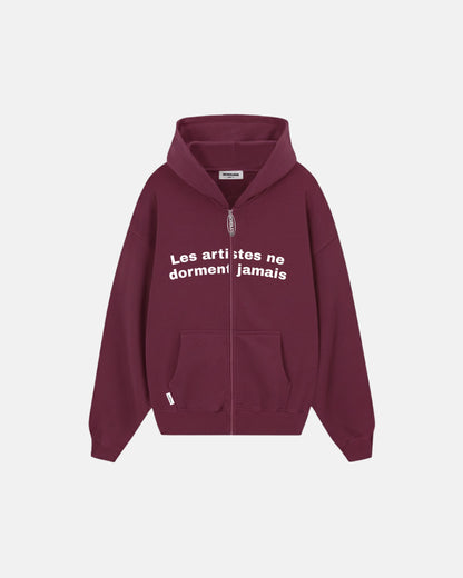 WORDLESS PARIS Les Artistes Oversize Zip Hoody 390