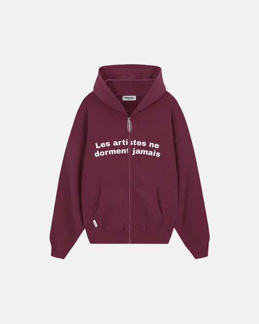 WORDLESS PARIS Les Artistes Oversize Zip Hoody 390