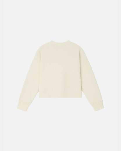 WORDLESS ICONIC Minimal Ribbed Cropped Longsleeve Tee