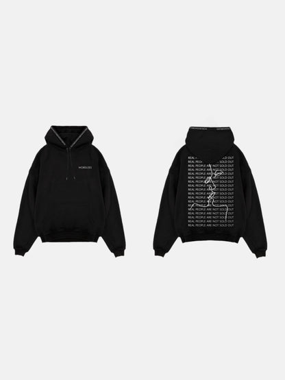 WORDLESS REAL HOODIE