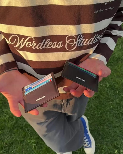 WORDLESS Leather Wallet 01