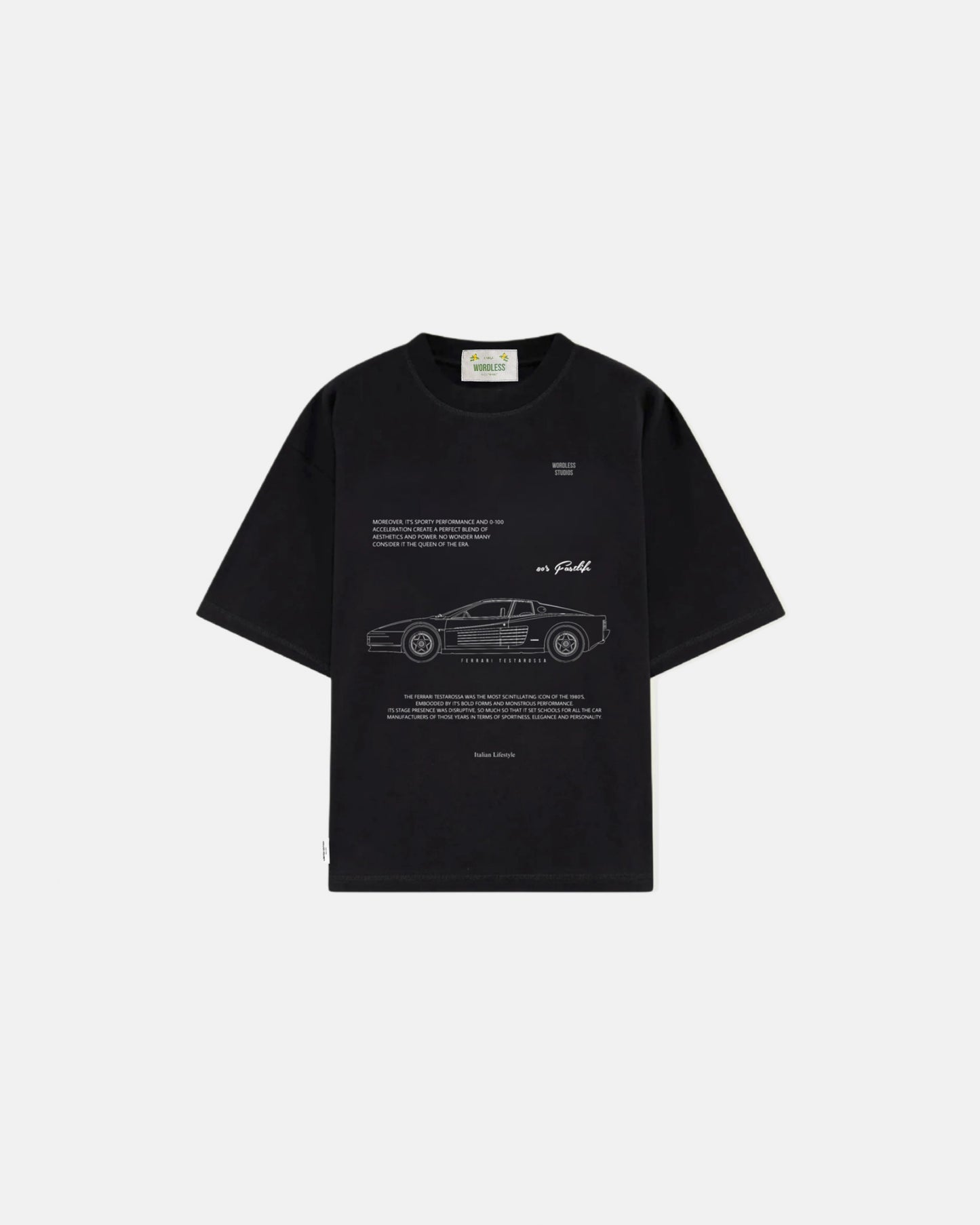 WORDLESS FASTLIFE BOXY TEE 300 SS25