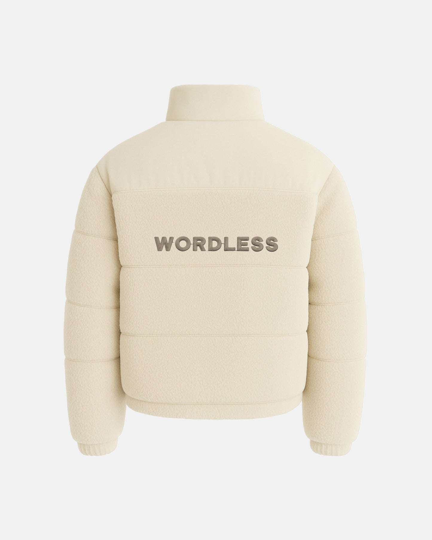 WORDLESS ICONIC TEDDY PUFFER JACKET