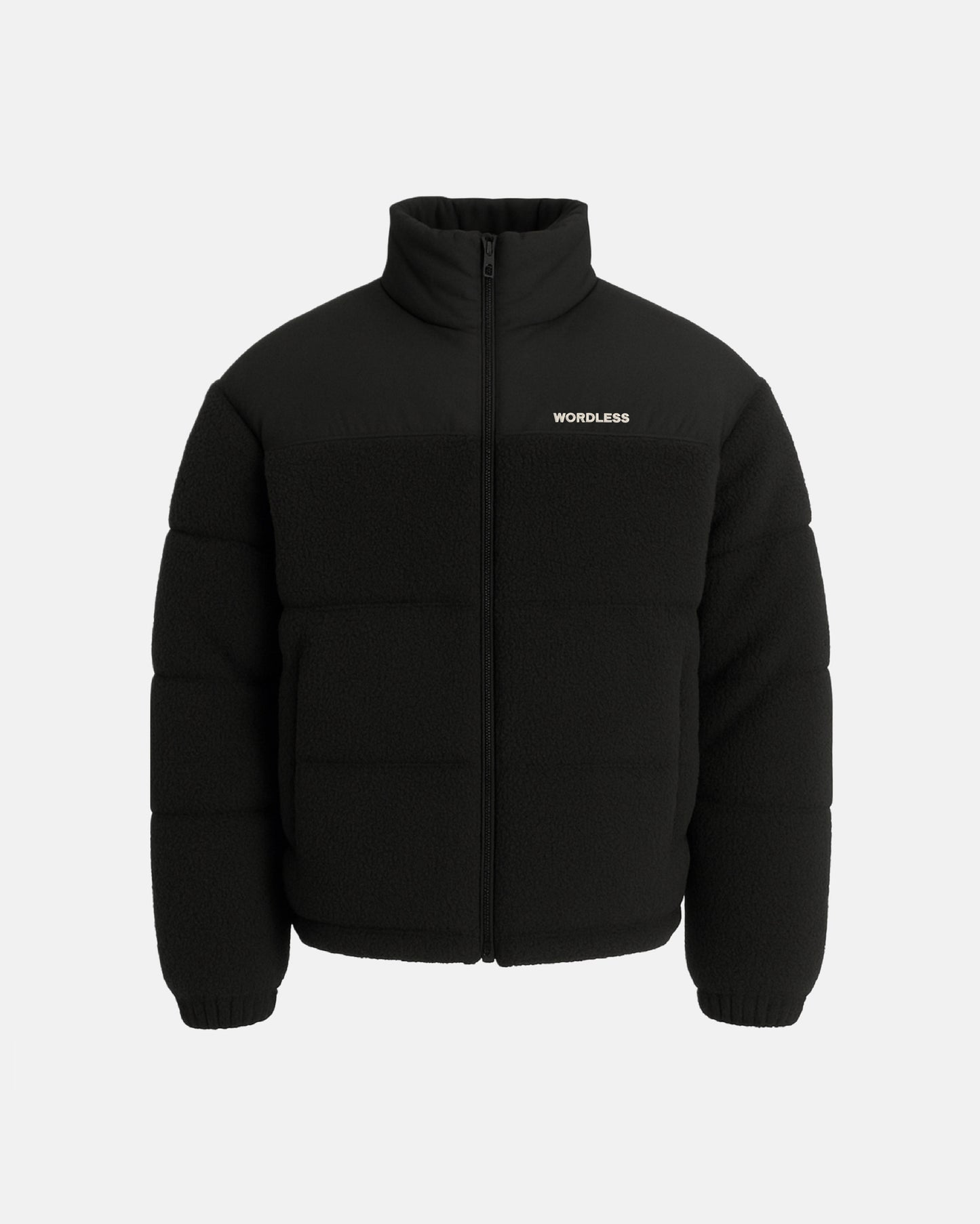 WORDLESS ICONIC TEDDY PUFFER JACKET