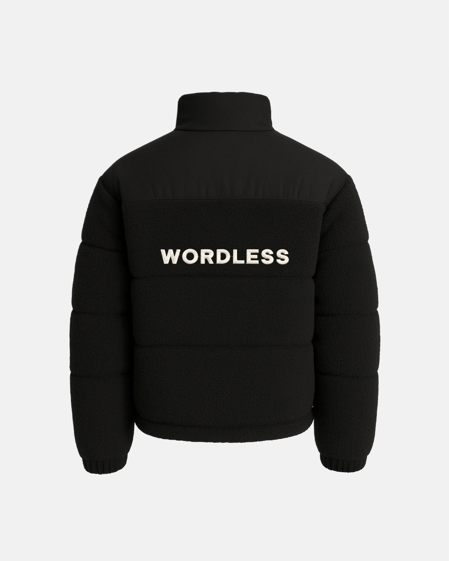 WORDLESS ICONIC TEDDY PUFFER JACKET