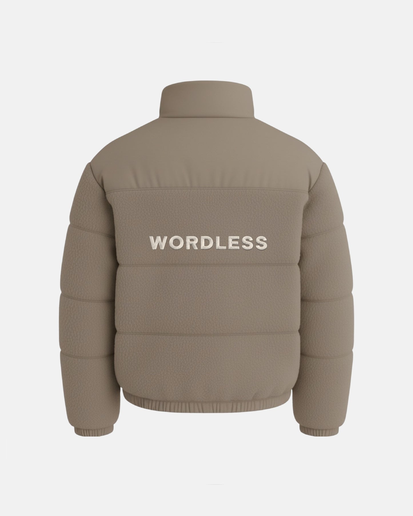 WORDLESS ICONIC TEDDY PUFFER JACKET