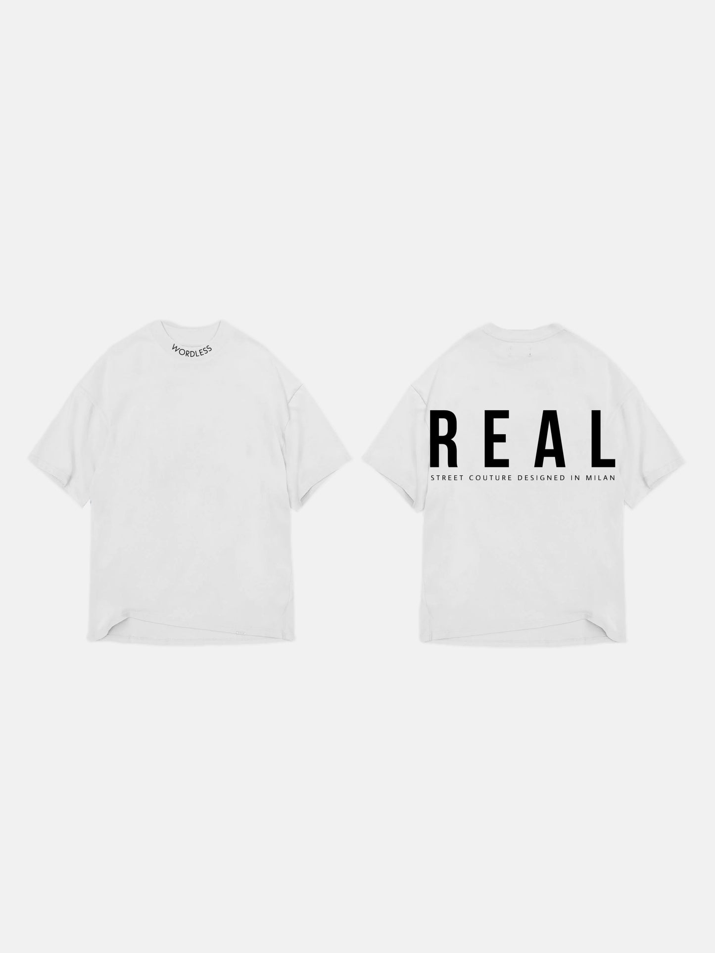 WORDLESS REAL OVERSIZED WHT